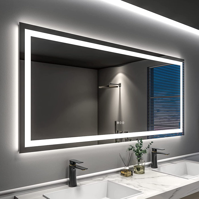 Orren Ellis Aevar Super Bright Double LED Lights AntiFog Bathroom